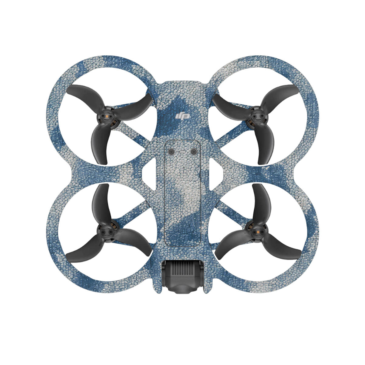 Blue Watercolor Fabric DJI Avata 2 Drone Skin