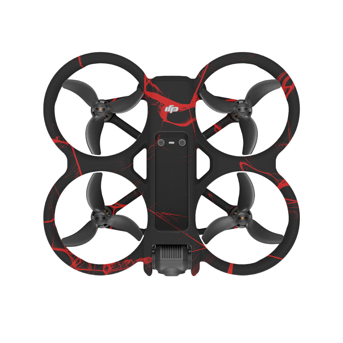 Red Neural Grid DJI Avata 2 Drone Skin