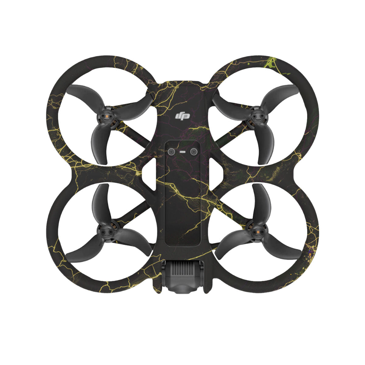 Electric Gold Veins DJI Avata 2 Drone Skin