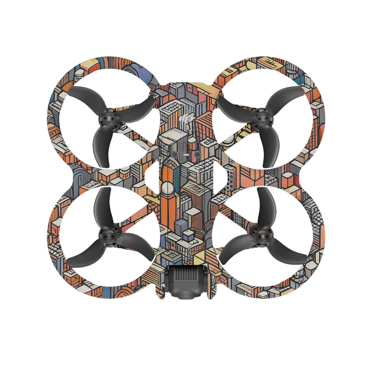 Isometric Cityscape DJI Avata 2 Drone Skin