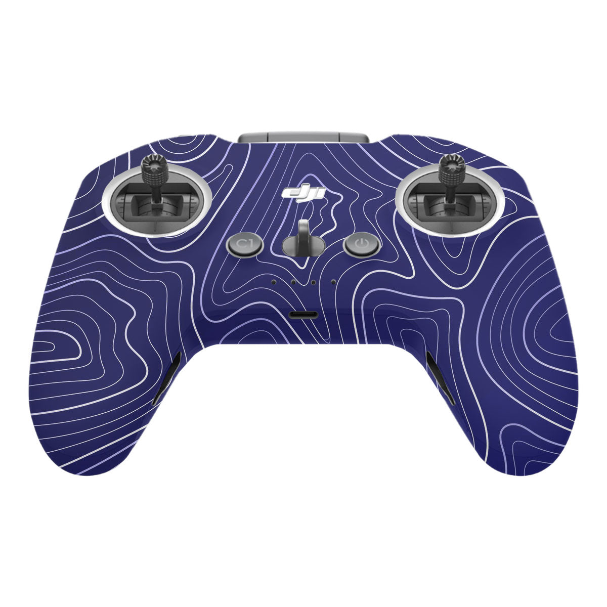 Deep Blue Contour DJI FPV Remote Controller Skin