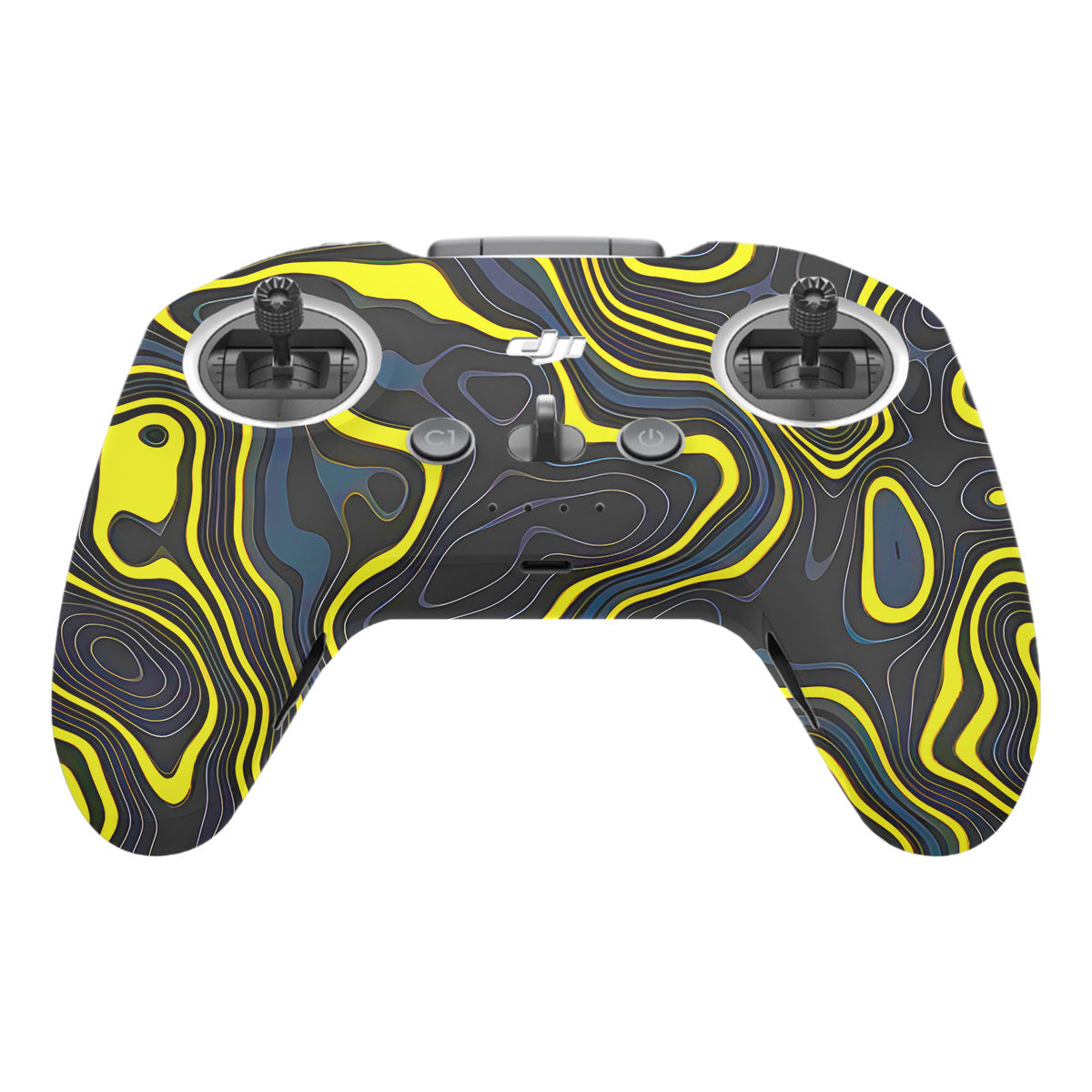 Neon Lava Contours DJI FPV Remote Controller Skin