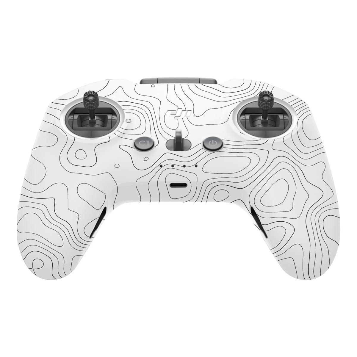 White Contour Design DJI FPV Remote Controller Skin
