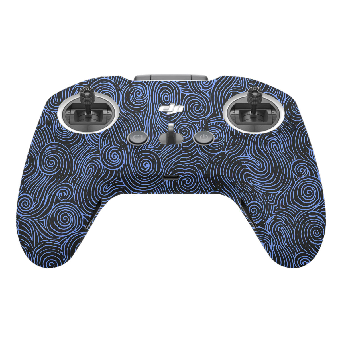 Blue Spirals DJI FPV Remote Controller Skin