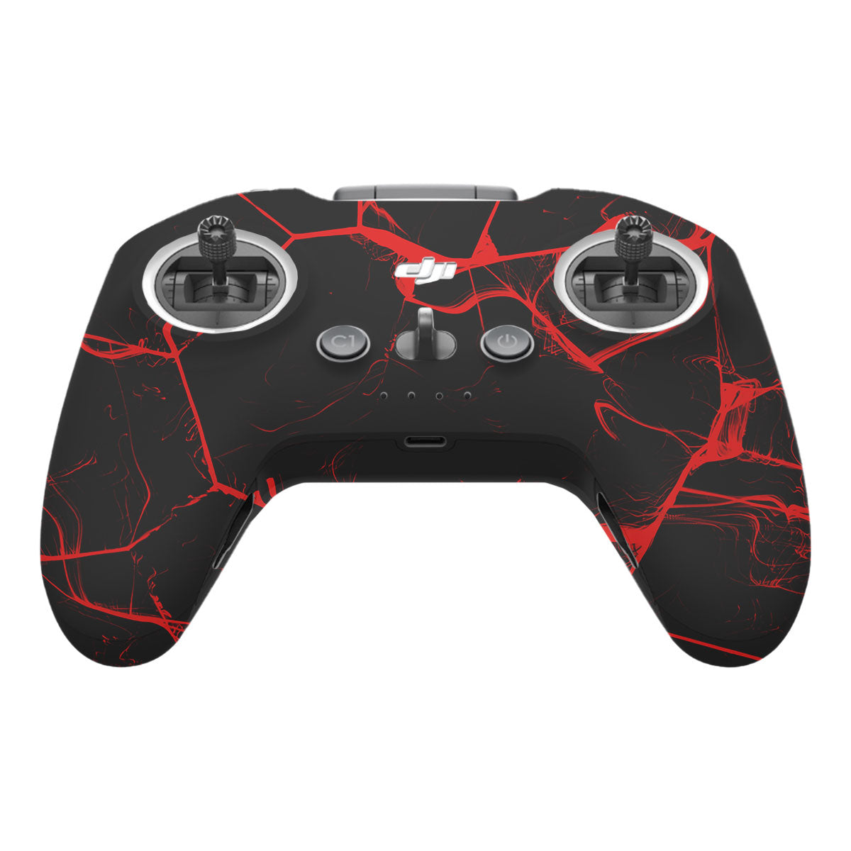 Red Neural Grid DJI FPV Remote Controller Skin