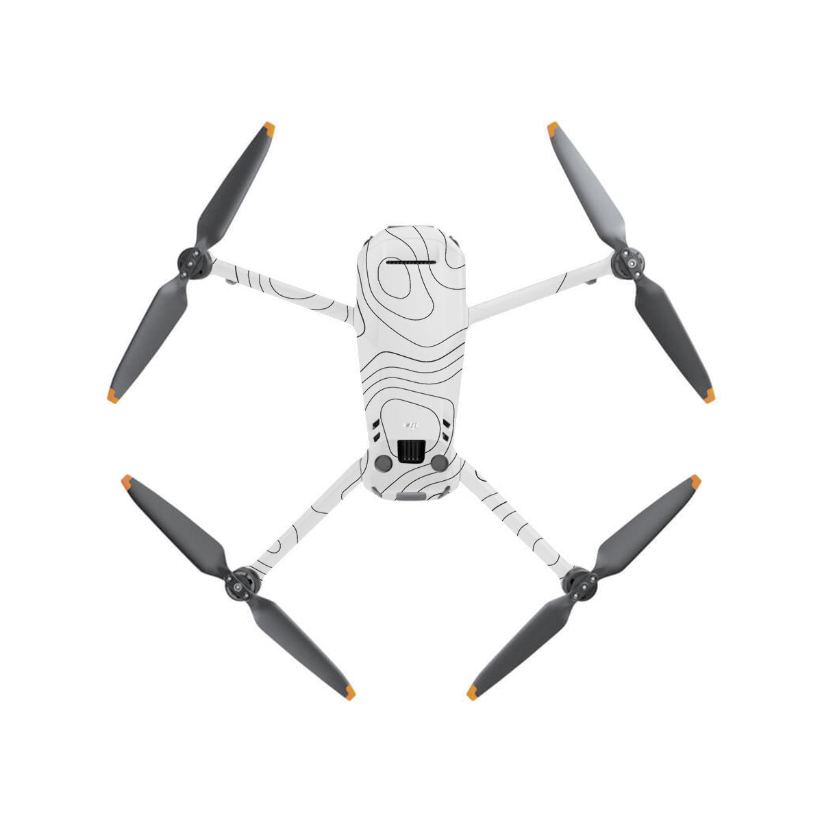 White Contour Design DJI Mavic 3 Drone Skin