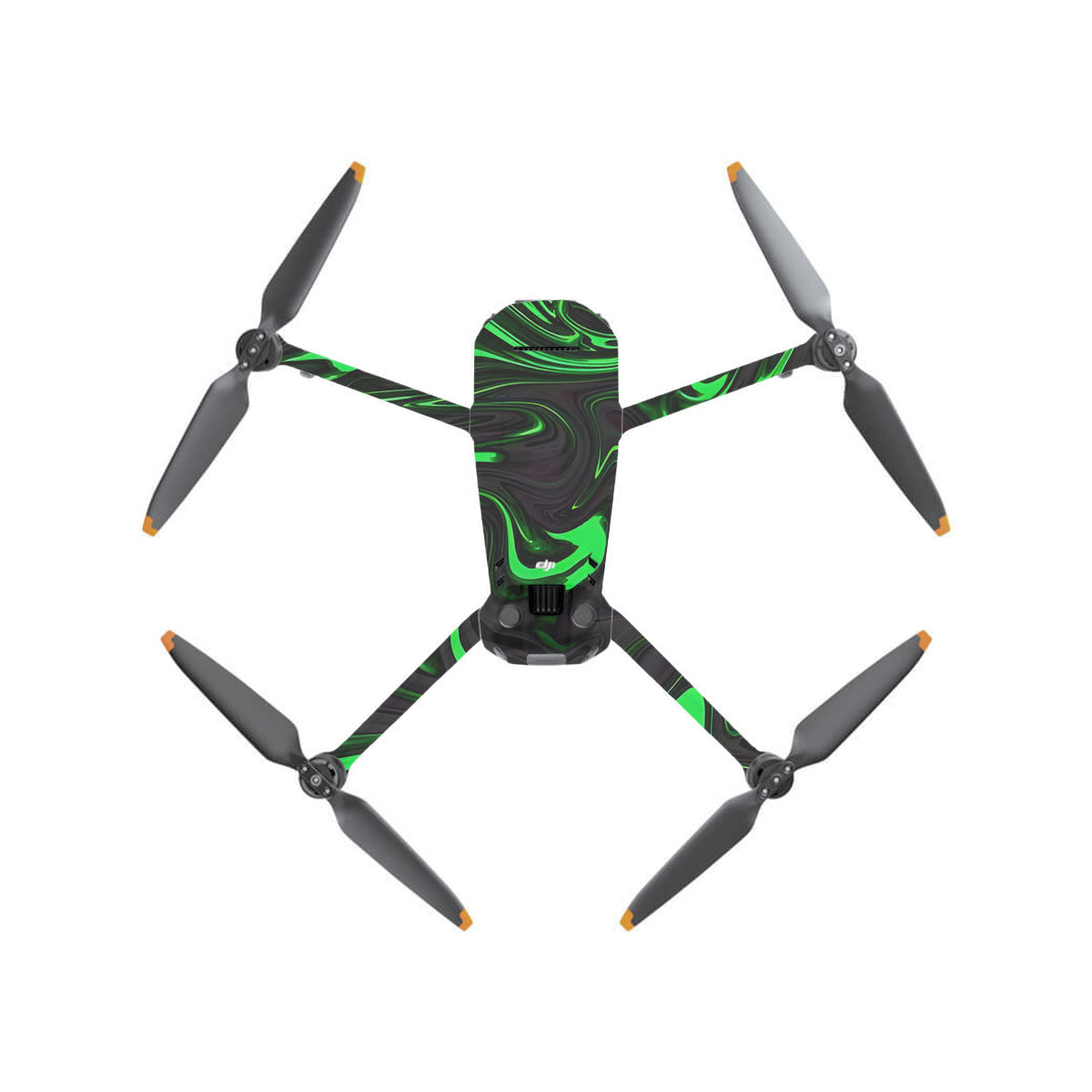 Green Liquid Pattern DJI Mavic 3 Drone Skin
