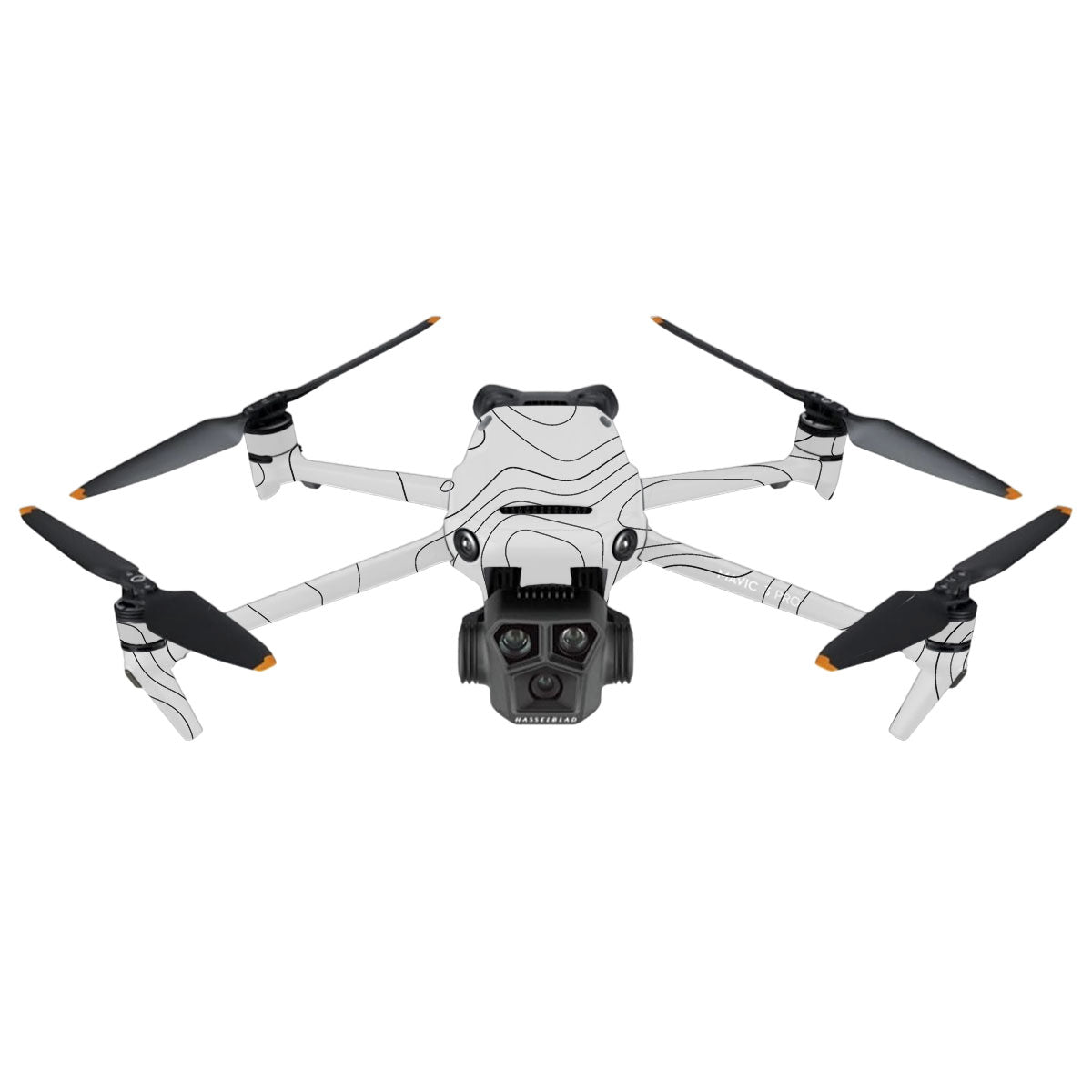 White Contour Design DJI Mavic 3 Pro Drone Skin