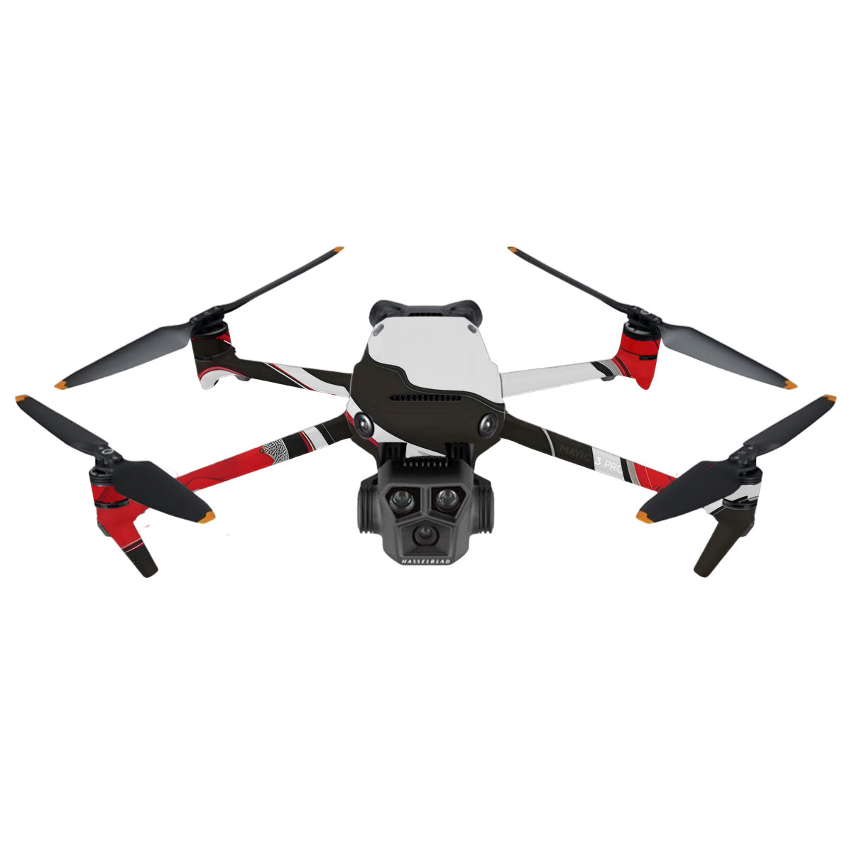 Scarlet and White Motion DJI Mavic 3 Pro Drone Skin