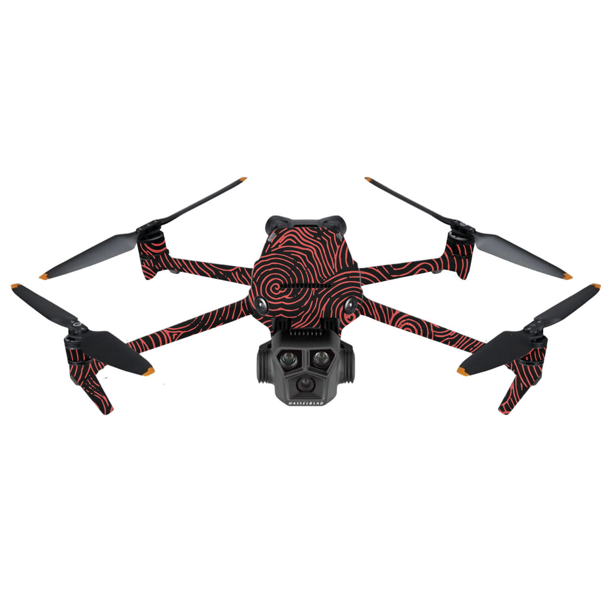 Red Spirals DJI Mavic 3 Pro Drone Skin