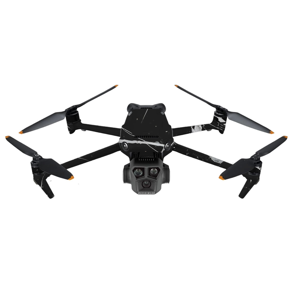White Veins on Black DJI Mavic 3 Pro Drone Skin