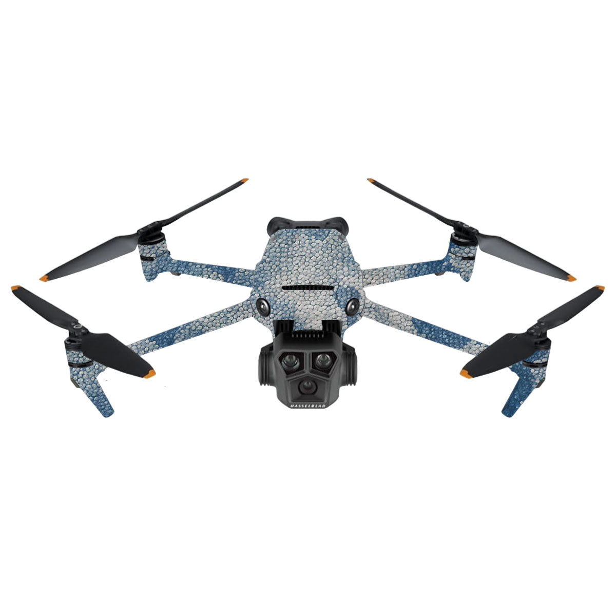 Blue Watercolor Fabric DJI Mavic 3 Pro Drone Skin
