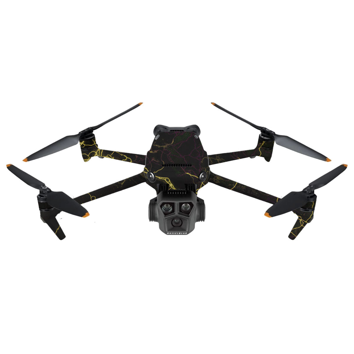 Electric Gold Veins DJI Mavic 3 Pro Drone Skin