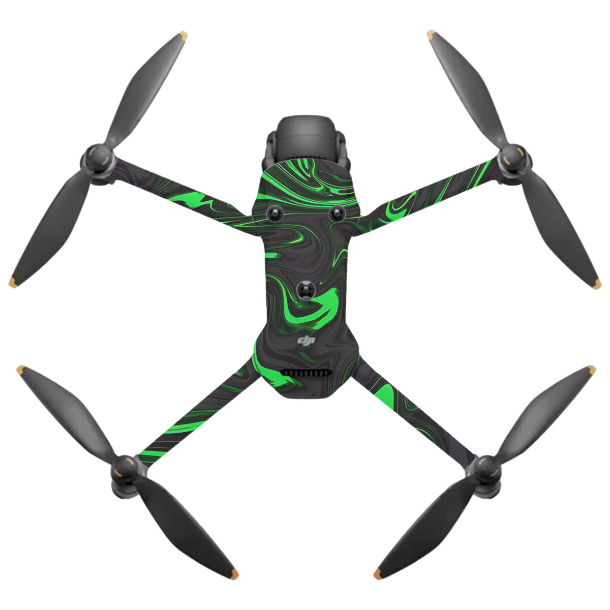 Green Liquid Pattern DJI Mavic 4 Pro Drone Skin