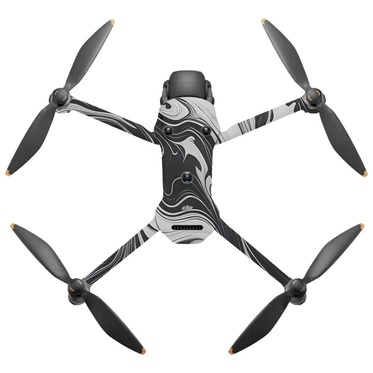Black and White Marble DJI Mavic 4 Pro Drone Skin