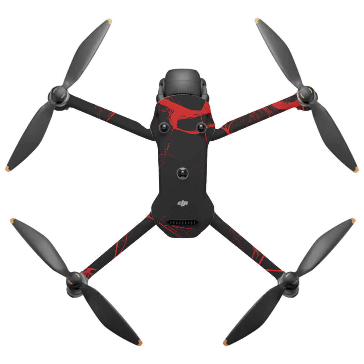 Red Neural Grid DJI Mavic 4 Pro Drone Skin