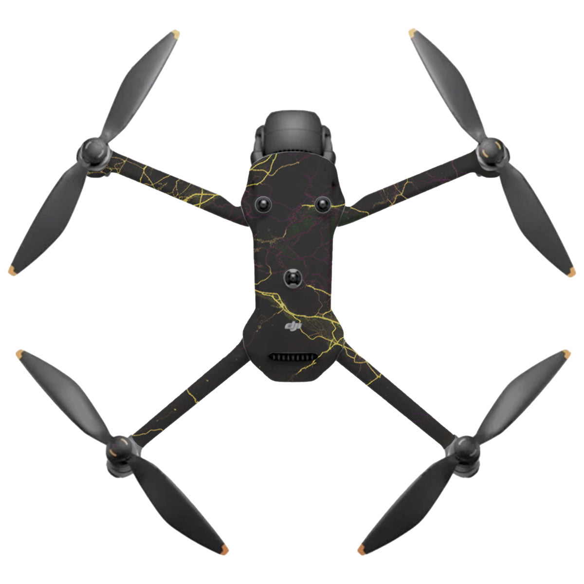 Electric Gold Veins DJI Mavic 4 Pro Drone Skin