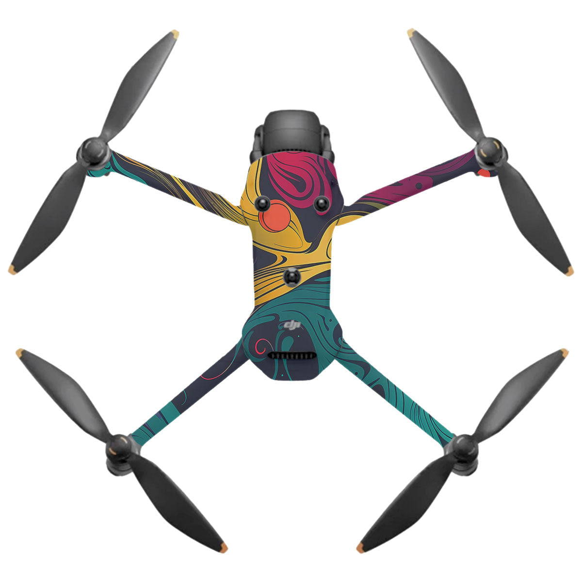 Psychedelic Color Swirl DJI Mavic 4 Pro Drone Skin