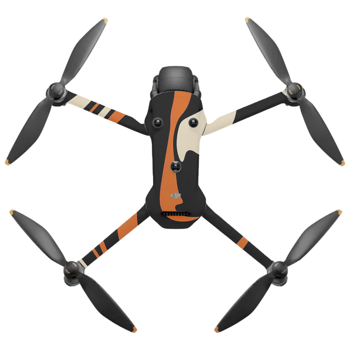 Mid-Century Abstract Swirl DJI Mavic 4 Pro Drone Skin