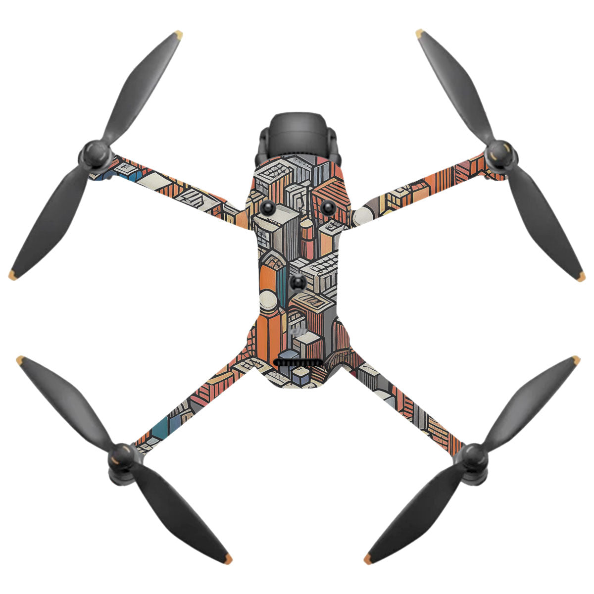 Isometric Cityscape DJI Mavic 4 Pro Drone Skin