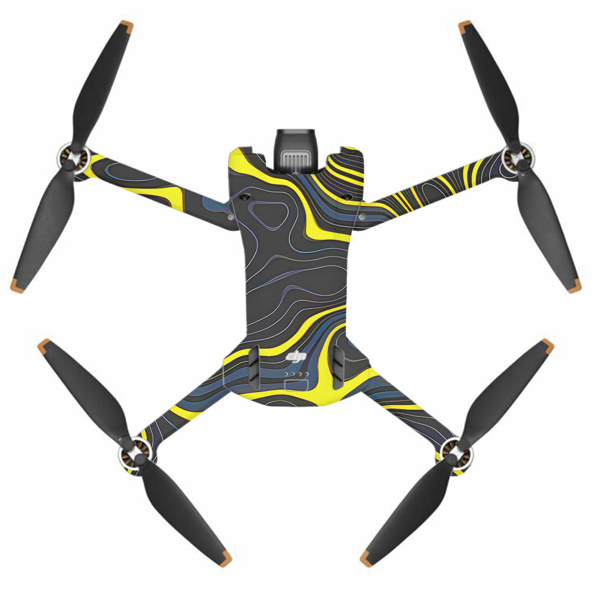 Neon Lava Contours DJI Mini 3 Pro Drone Skin
