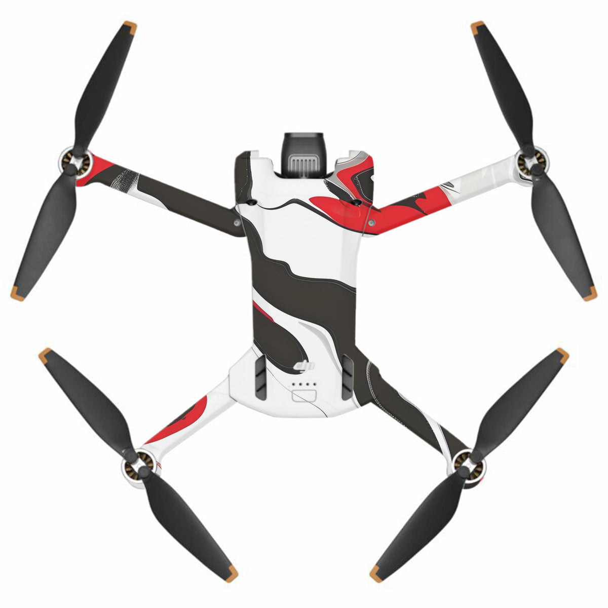 Scarlet and White Motion DJI Mini 3 Pro Drone Skin