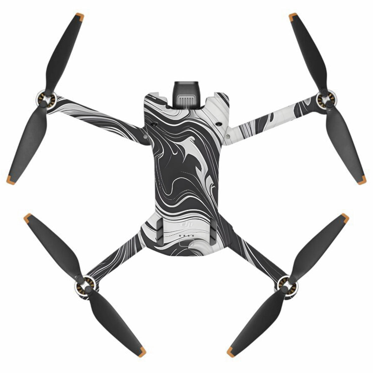 Black and White Marble DJI Mini 3 Pro Drone Skin