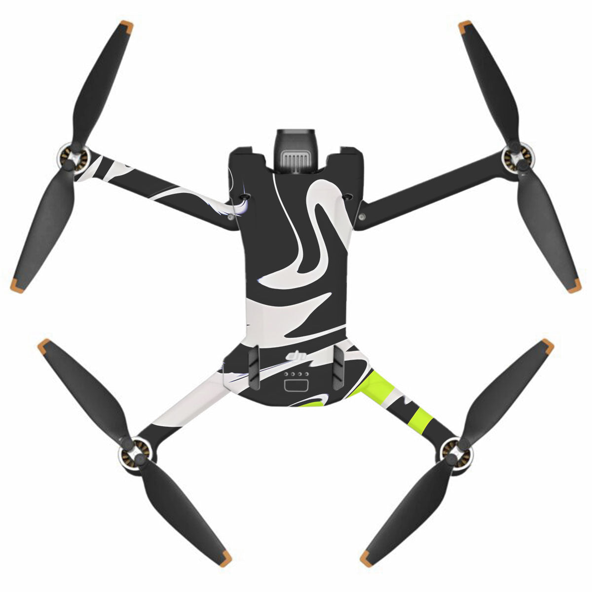 Neon Green and Black Pattern DJI Mini 3 Pro Drone Skin