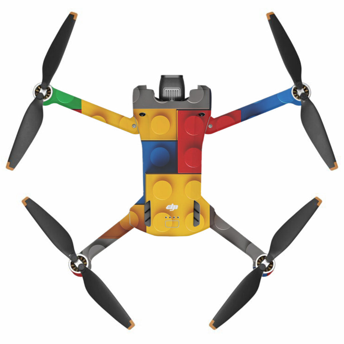Colorful LEGO Brick Wall Pattern DJI Mini 3 Pro Drone Skin