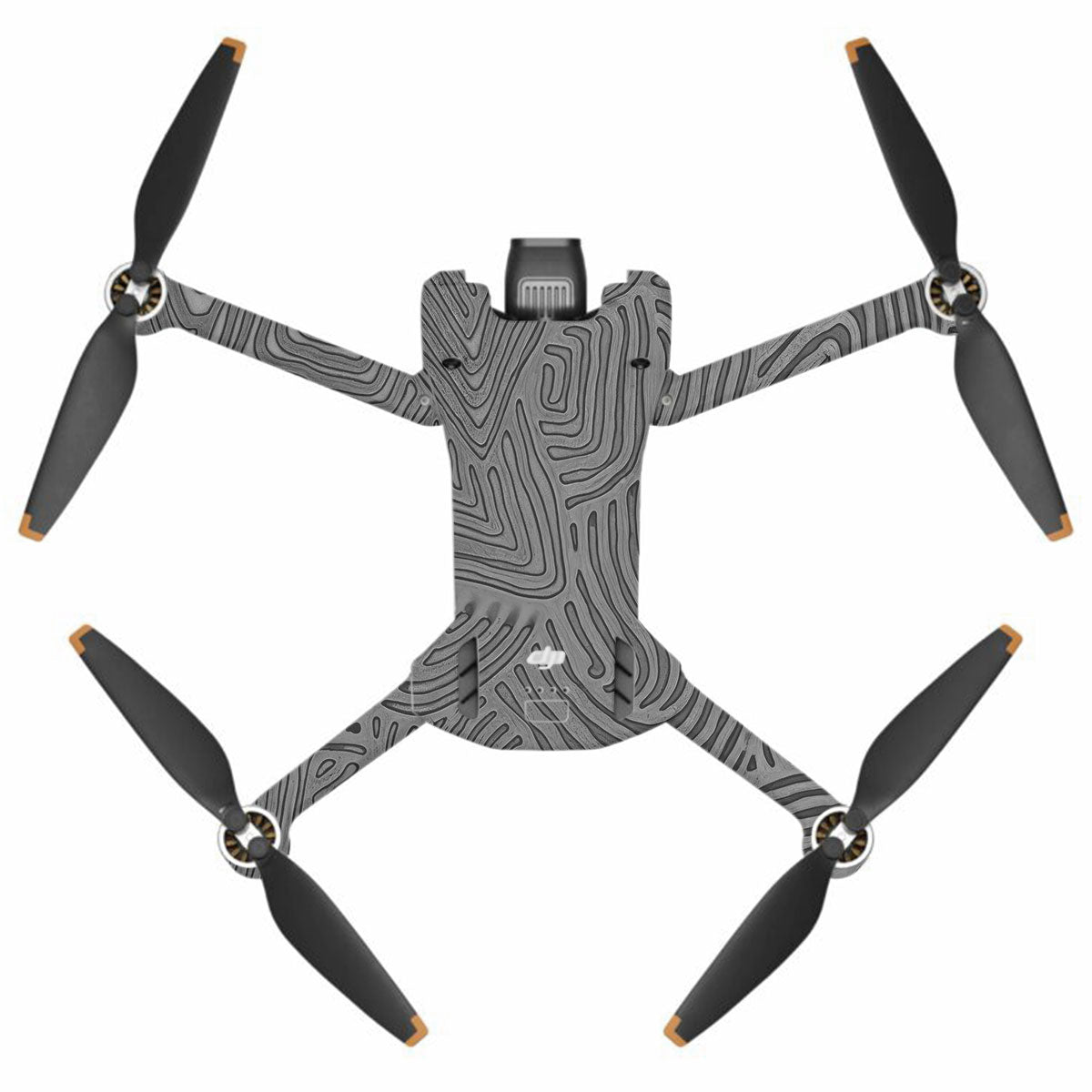 Monochrome Line Maze DJI Mini 3 Pro Drone Skin