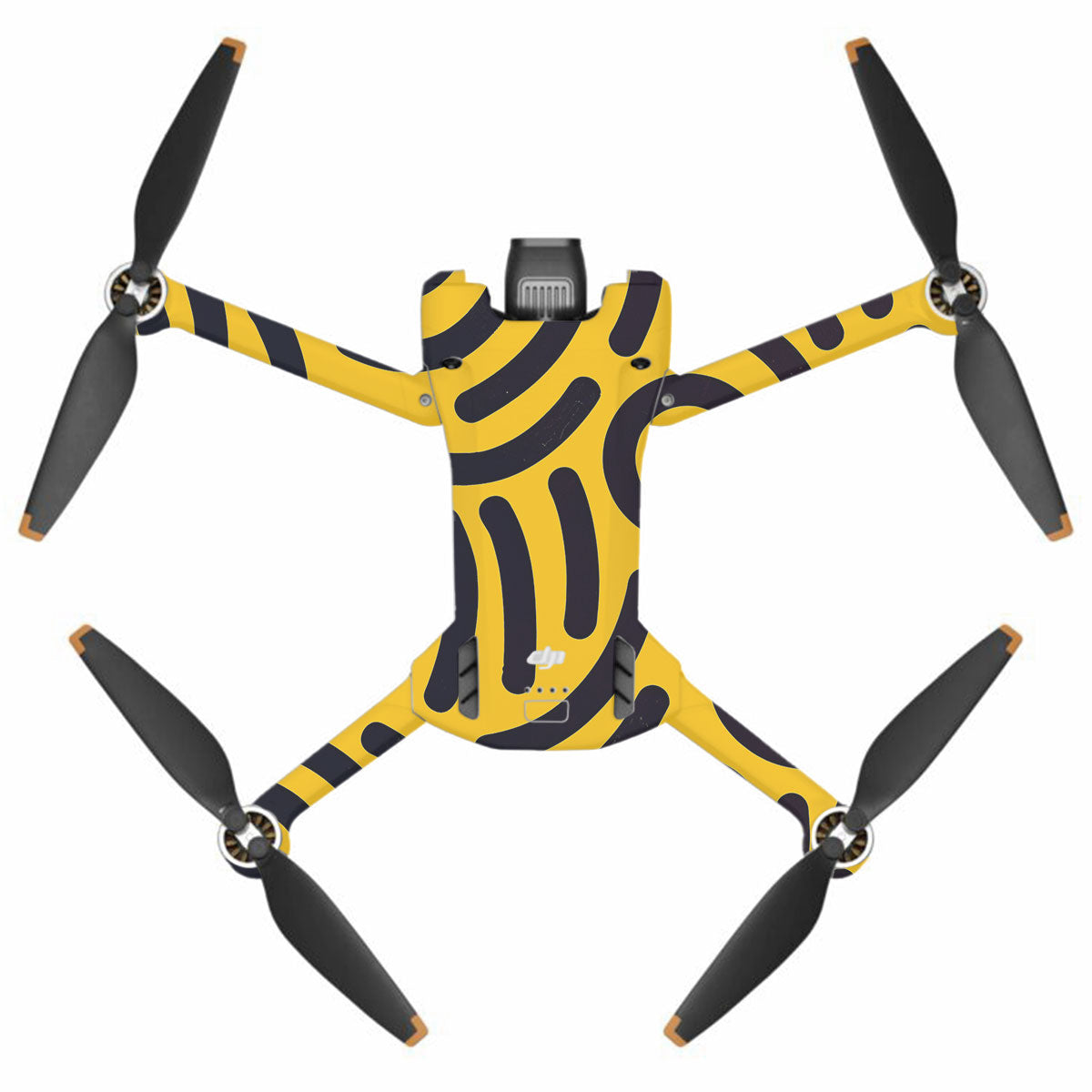 Minimal Yellow Wave DJI Mini 3 Pro Drone Skin
