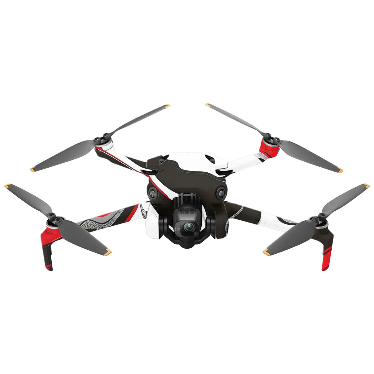 Scarlet and White Motion DJI Mini 4 Pro Drone Skin