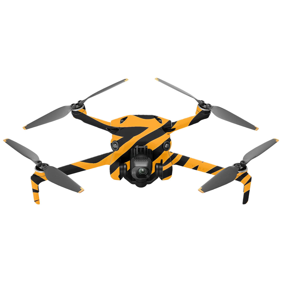 Zebra Gold Pattern DJI Mini 4 Pro Drone Skin