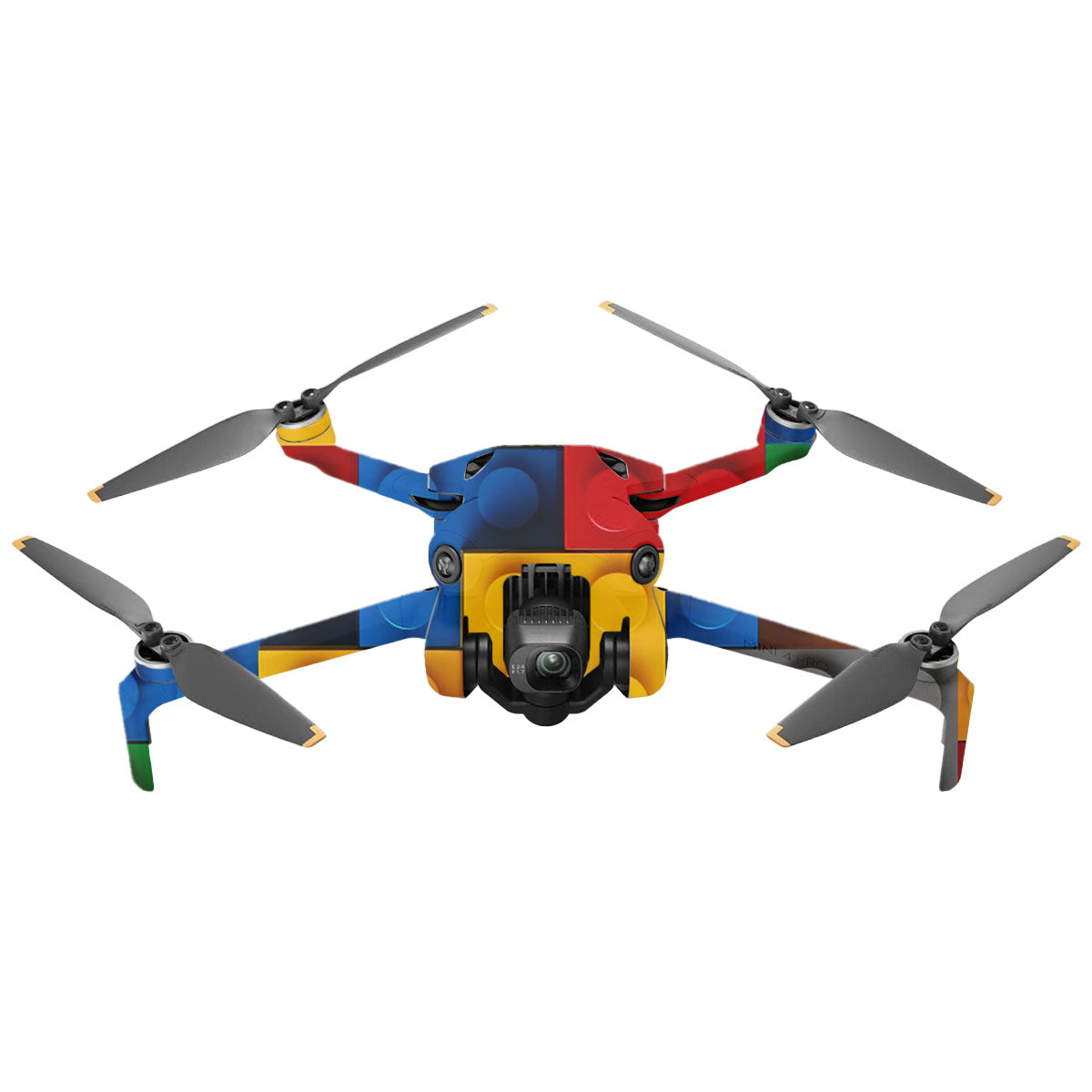 Colorful LEGO Brick Wall Pattern DJI Mini 4 Pro Drone Skin