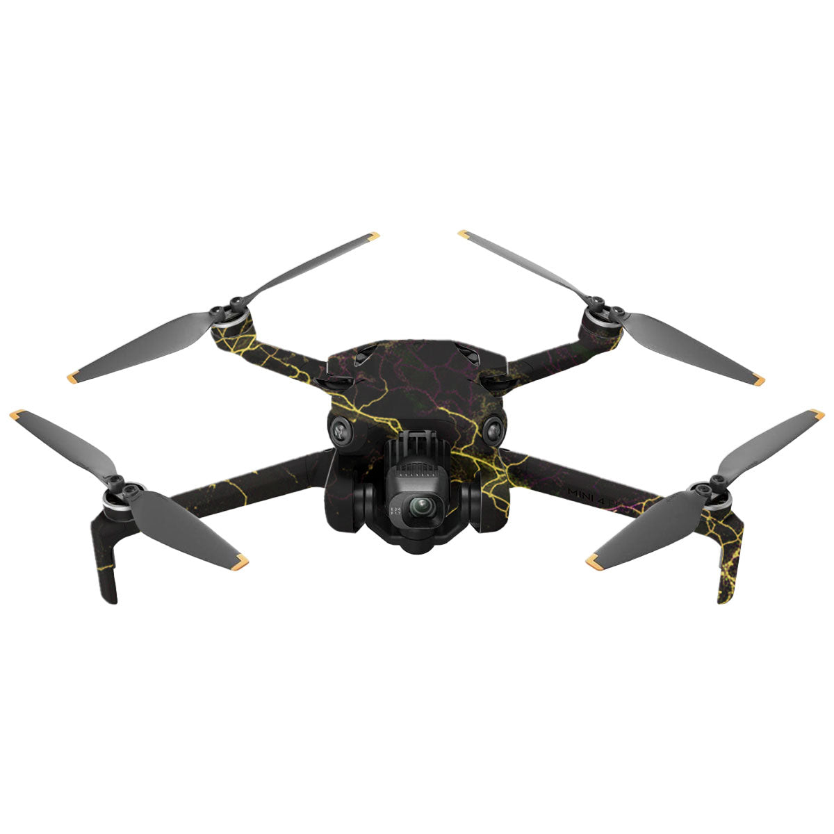 Electric Gold Veins DJI Mini 4 Pro Drone Skin