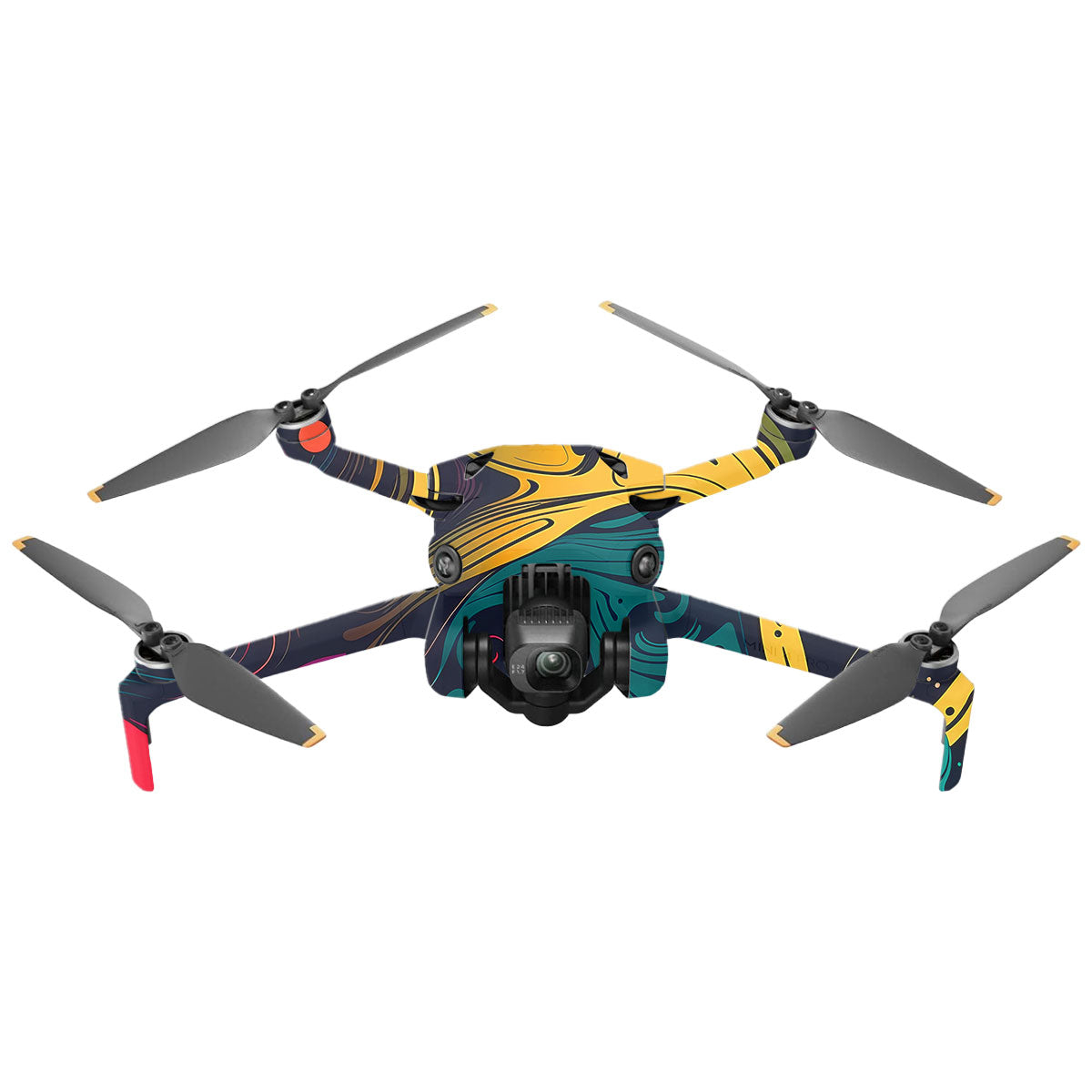 Psychedelic Color Swirl DJI Mini 4 Pro Drone Skin