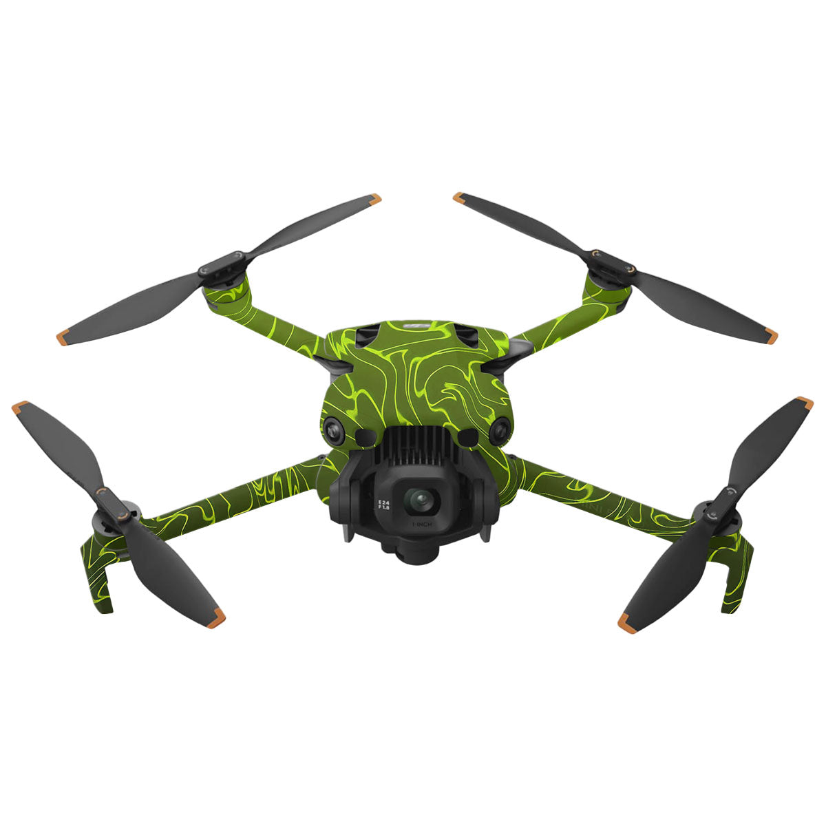 Lime Yellow to Black Gradient DJI Mini 5 Pro Drone Skin