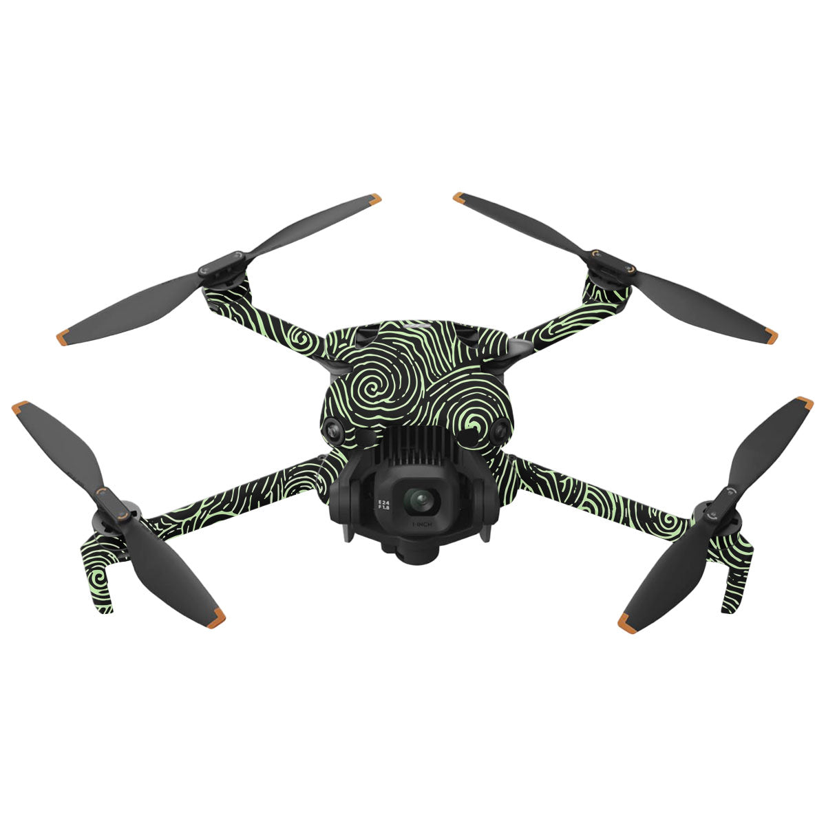 Green Spirals DJI Mini 5 Pro Drone Skin