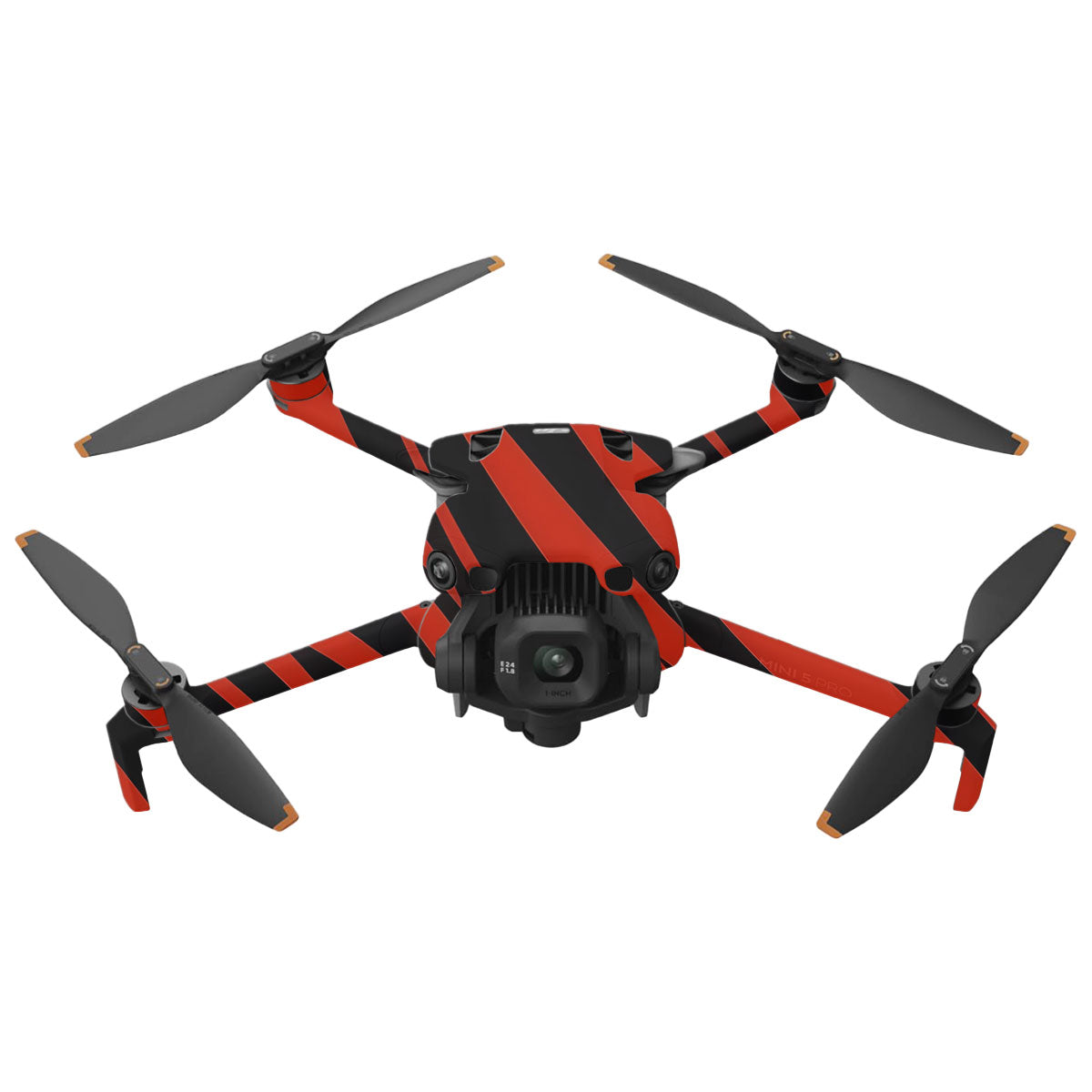 Red and Black Stripes DJI Mini 5 Pro Drone Skin