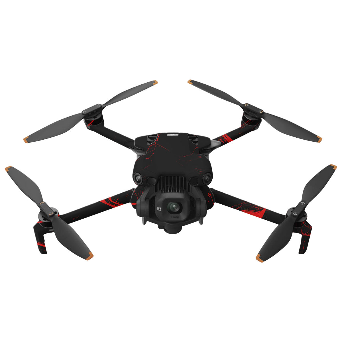 Red Neural Grid DJI Mini 5 Pro Drone Skin