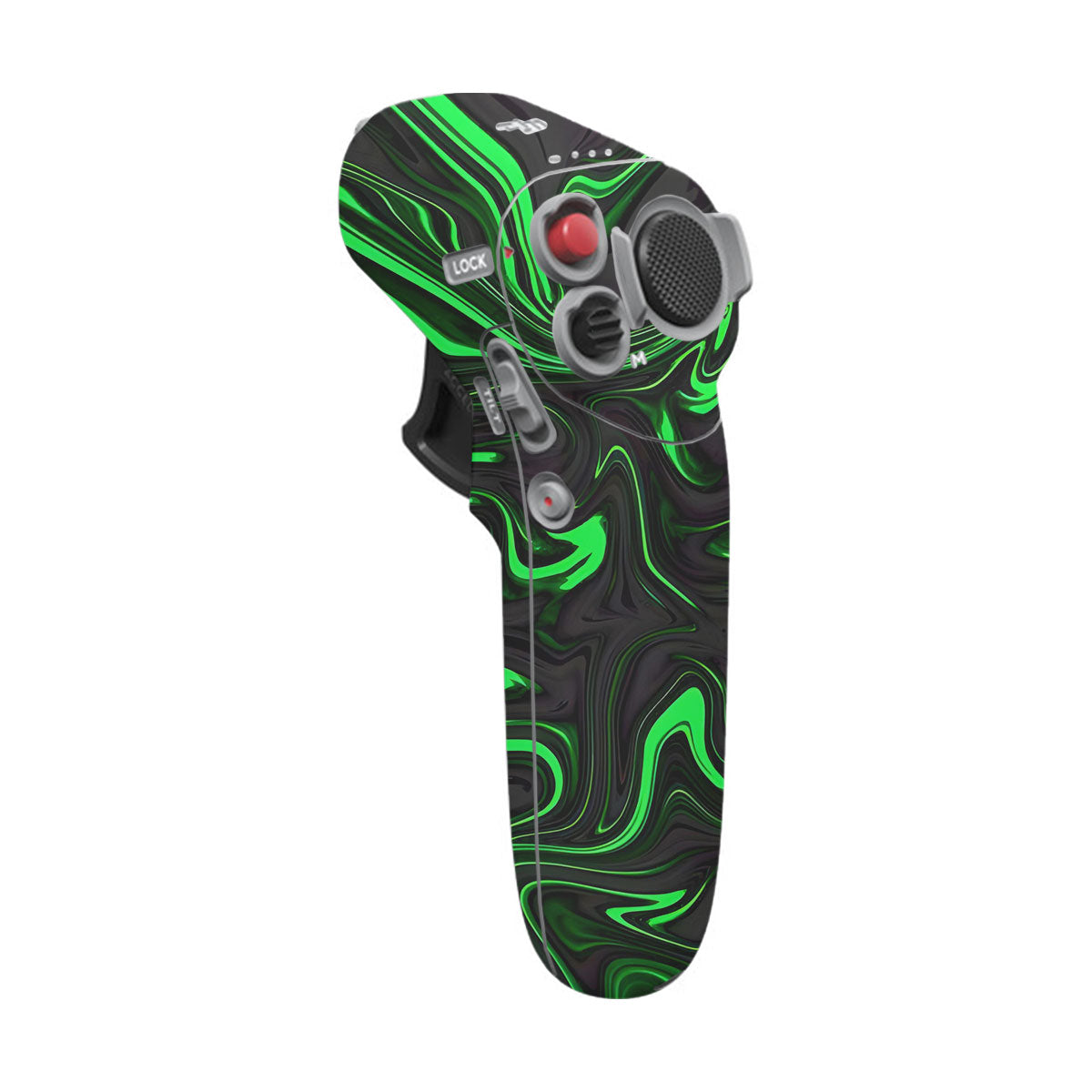 Green Liquid Pattern DJI Motion Remote Controller Skin