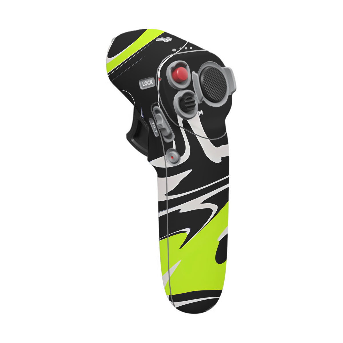 Neon Green and Black Pattern DJI Motion Remote Controller Skin