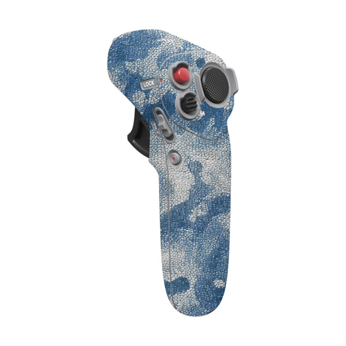 Blue Watercolor Fabric DJI Motion Remote Controller Skin