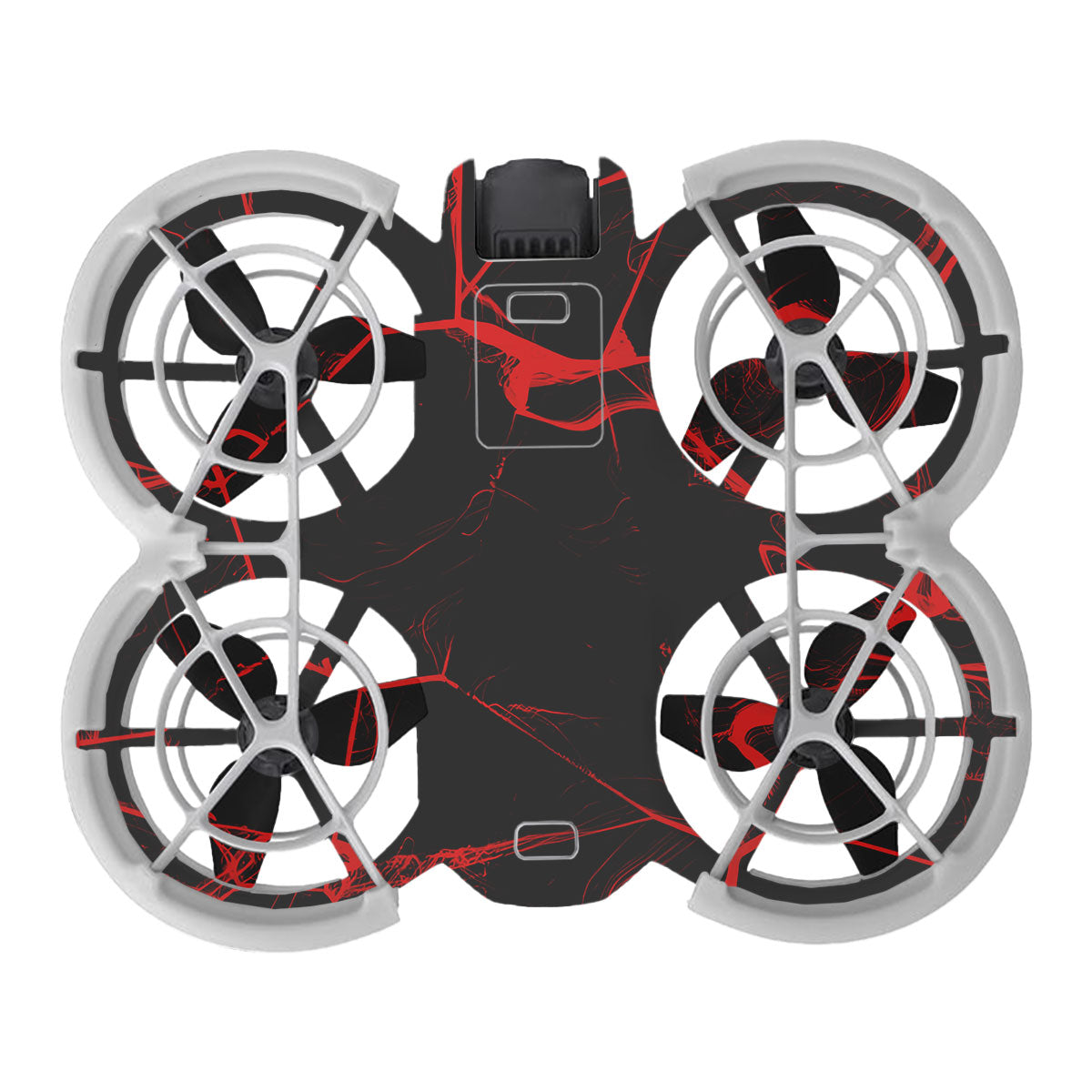 Red Neural Grid DJI Neo Drone Skin