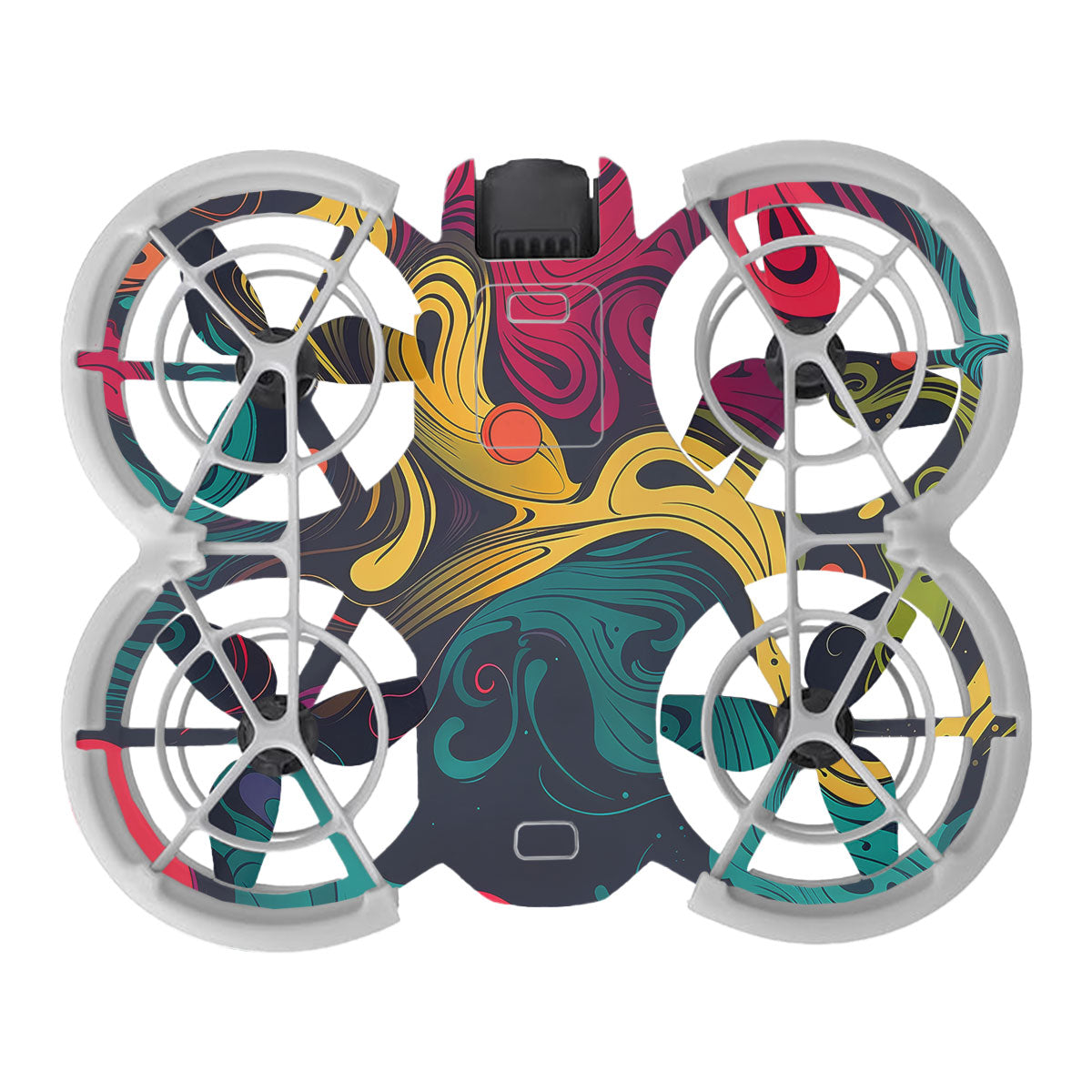 Psychedelic Color Swirl DJI Neo Drone Skin