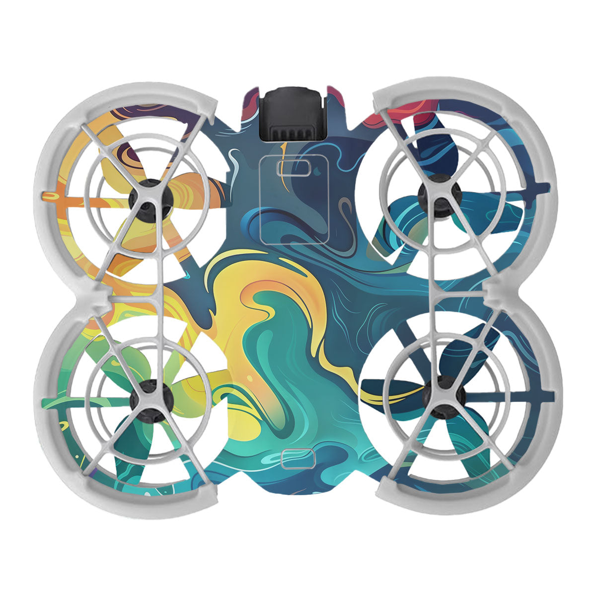 Rainbow Liquid Fusion DJI Neo Drone Skin