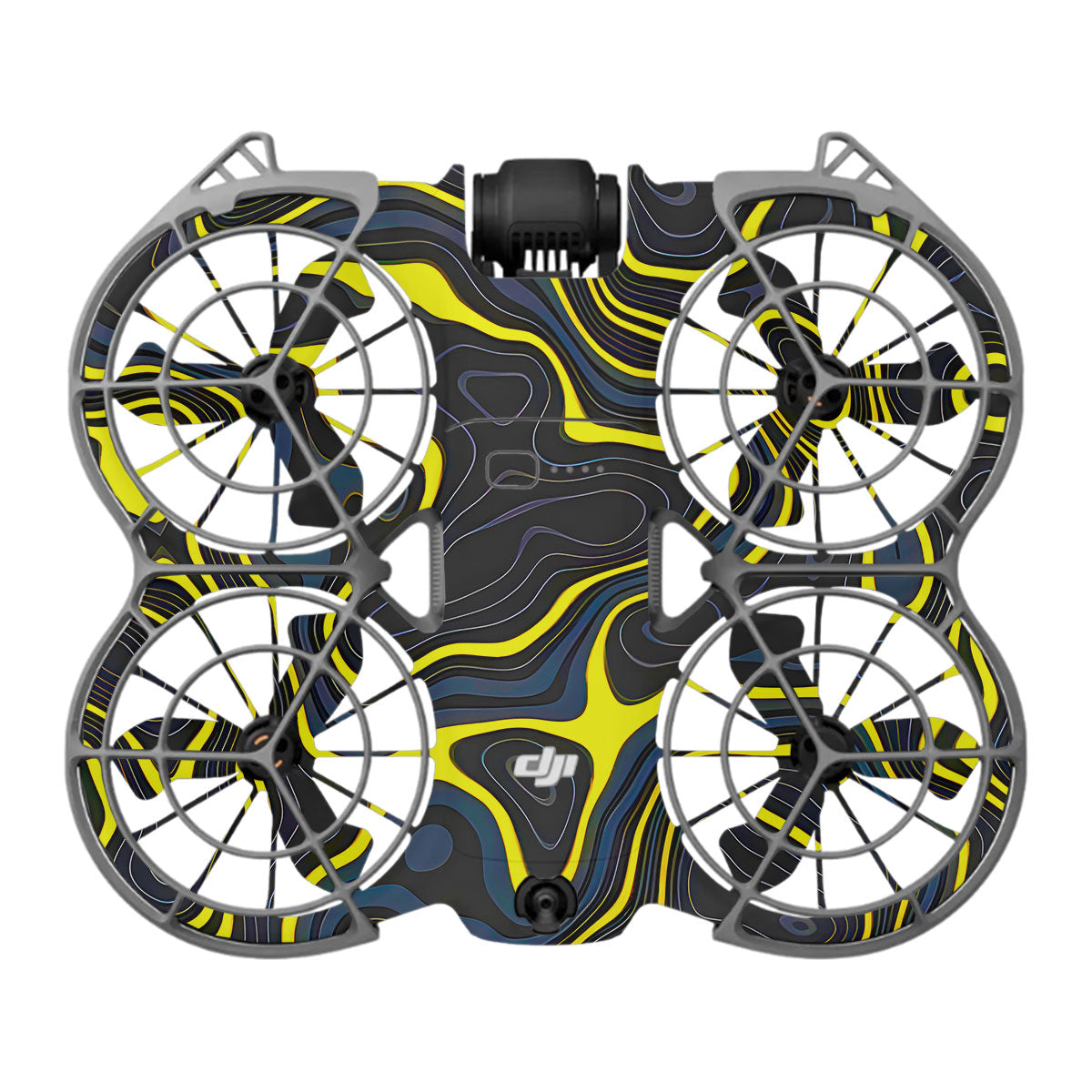 Neon Lava Contours DJI Neo 2 Drone Skin