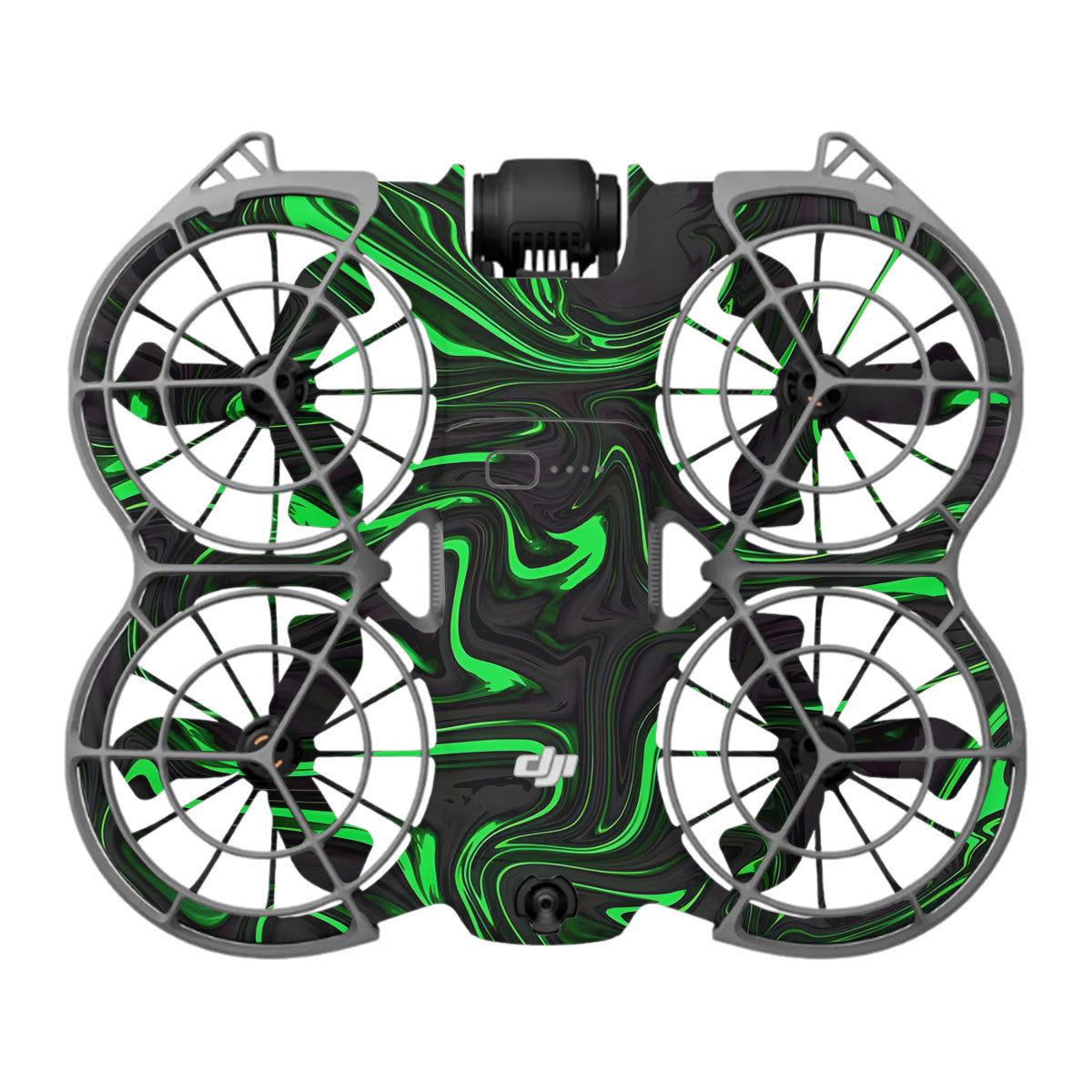 Green Liquid Pattern DJI Neo 2 Drone Skin