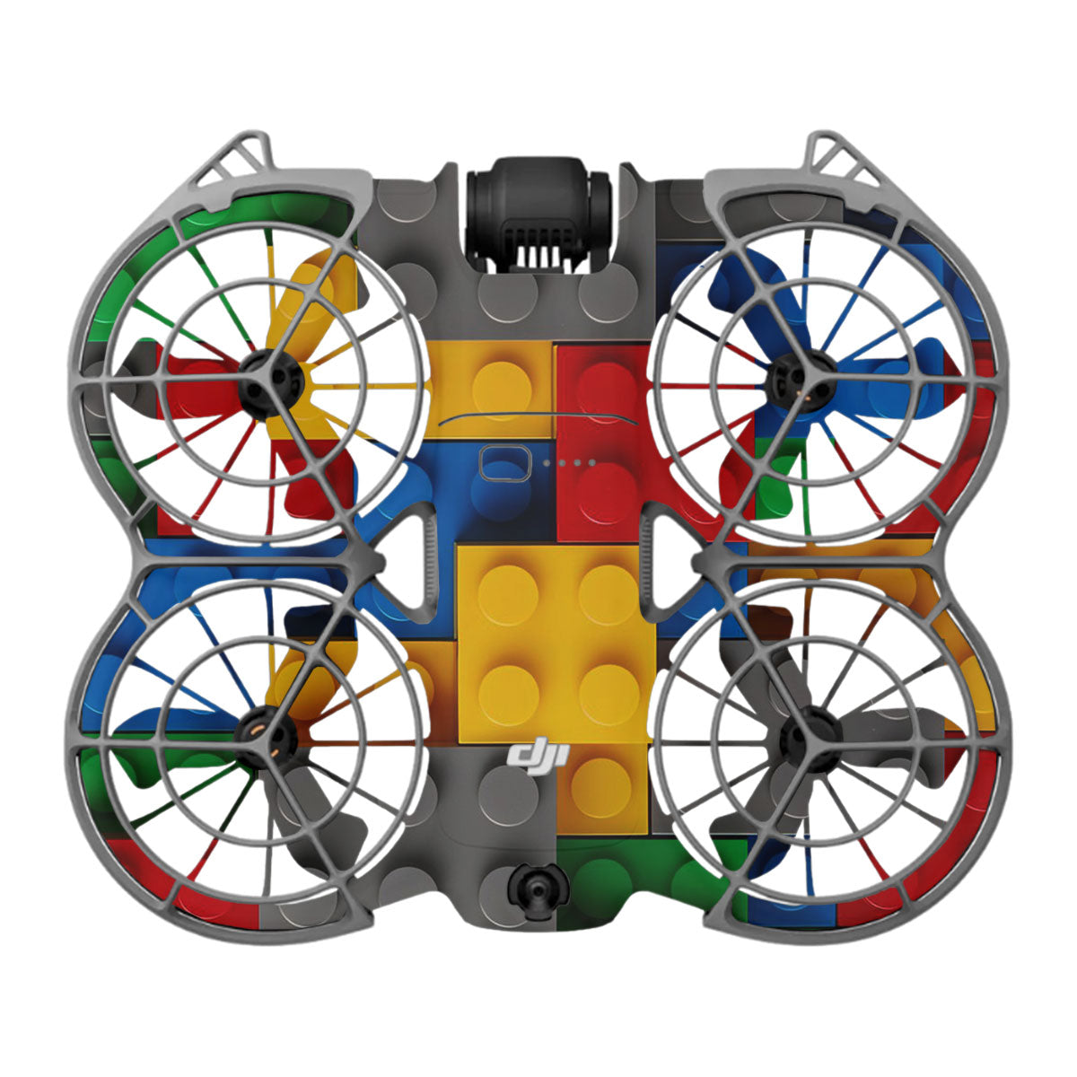Colorful LEGO Brick Wall Pattern DJI Neo 2 Drone Skin