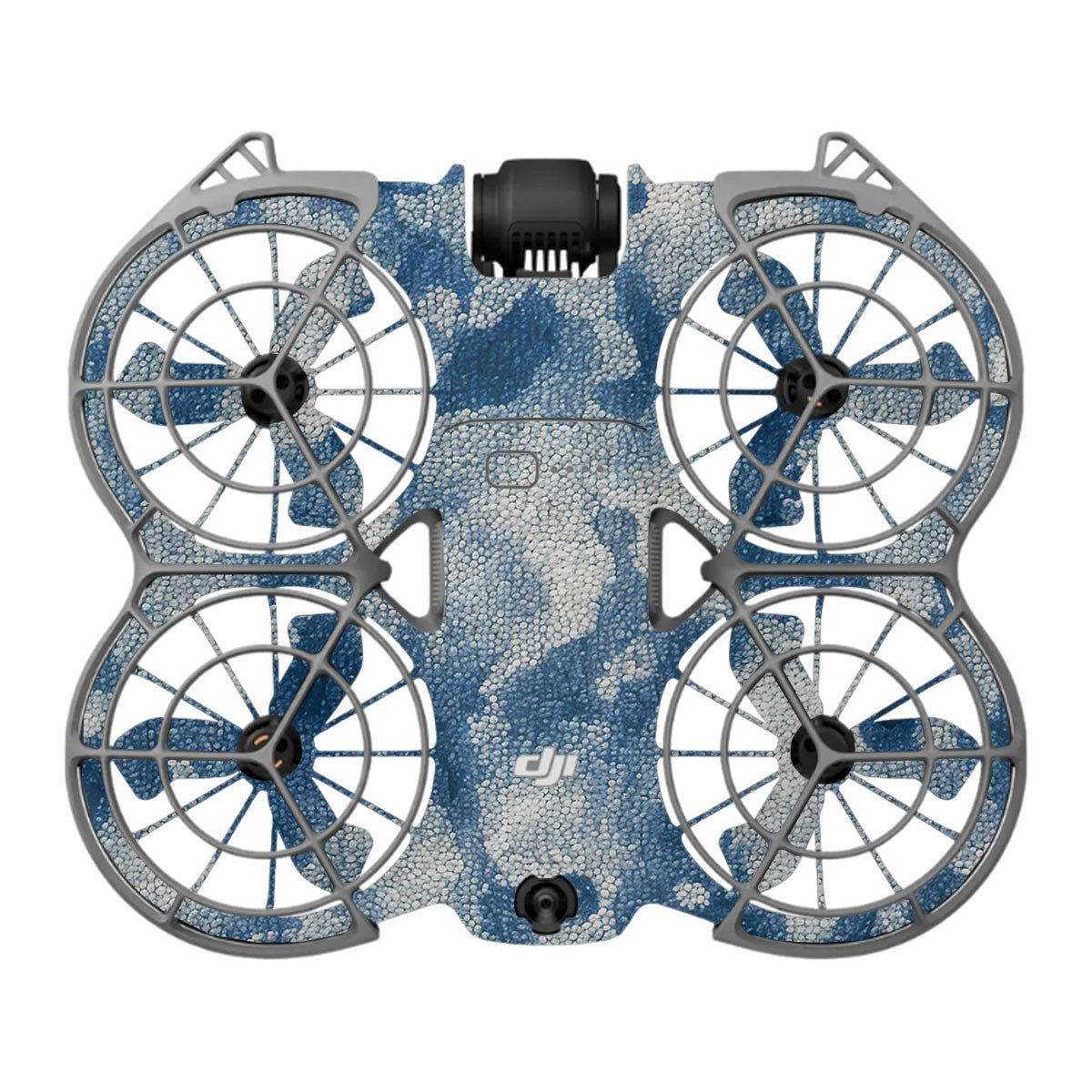 Blue Watercolor Fabric DJI Neo 2 Drone Skin